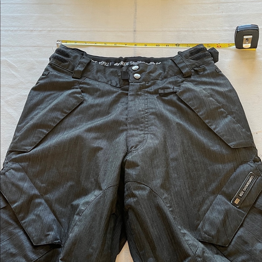 Ride Snow Board CO Men’s Waterproof Black and Grey Color Scheme Pants Size Small - Picture 6 of 8